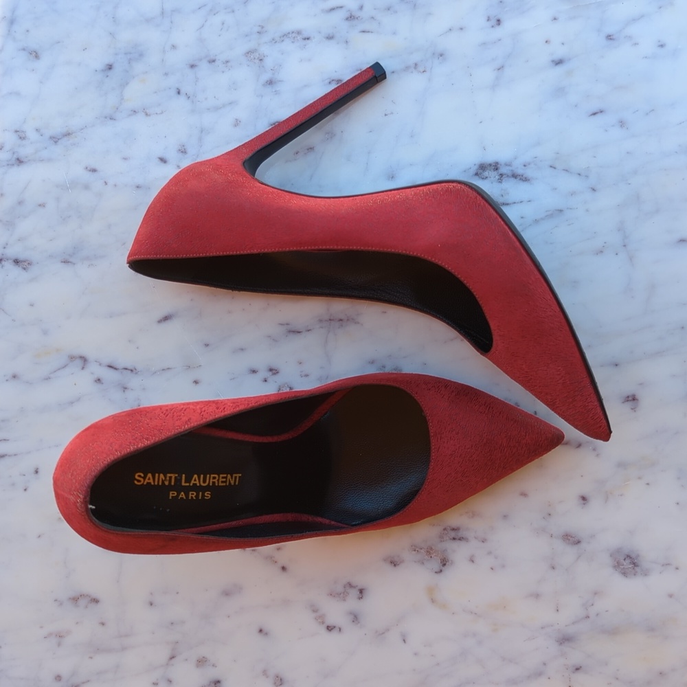 YSL red pumps